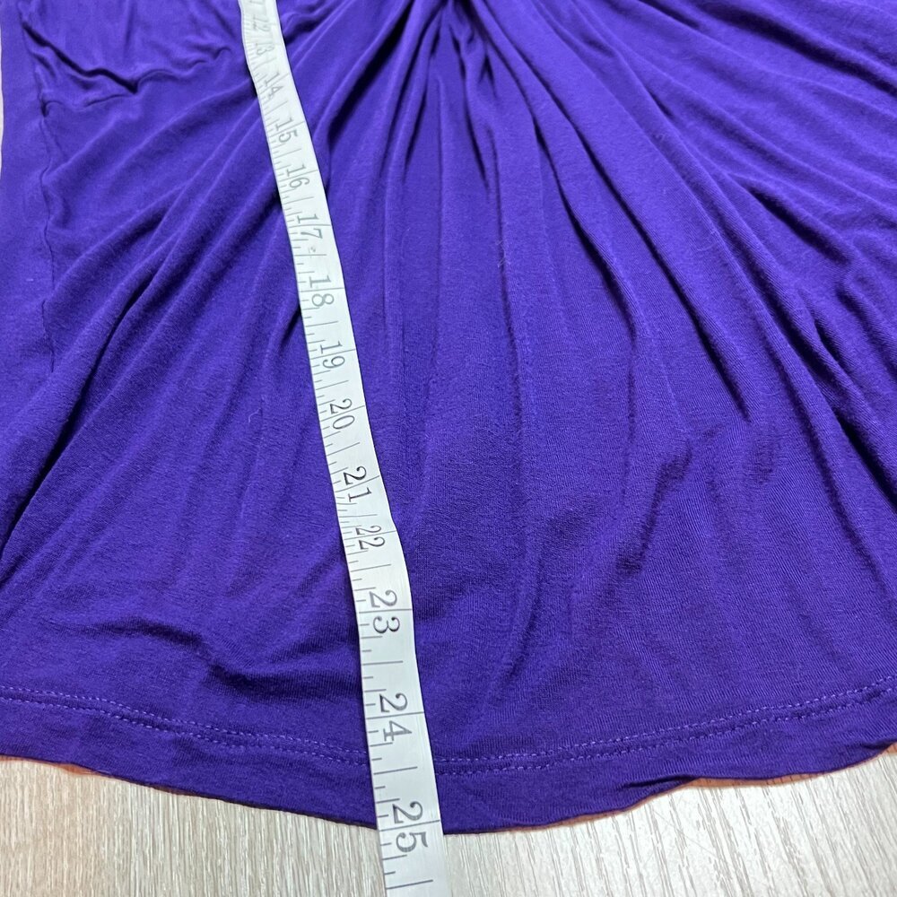 Jones NY Sport - Blouse Women's XL Jersey V-Neck Cascade Front 3/4 Sleeve - Picture 15 of 16